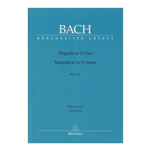 バッハBach／Magnificat バッハBach／Magnificat Magnificat In D-Dur - Bwv 243 - Urtext