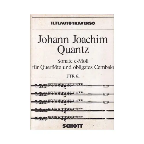 Sonate in E minor for flute and Harpsichord