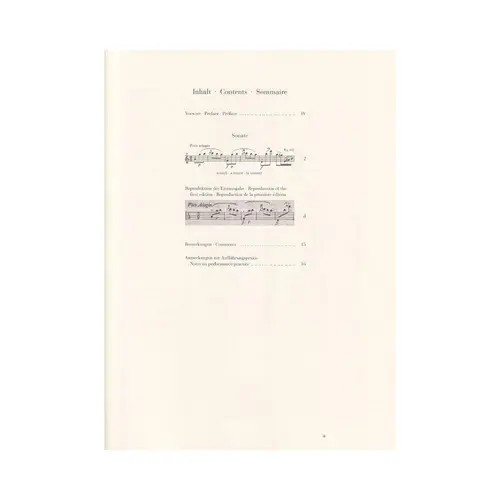 Sonata In A Minor Wq 132 For Flute Solo