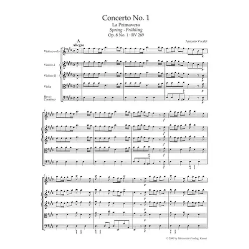 The Four Seasons ( Study Score)