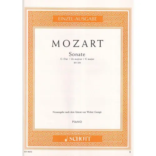 Sonate C Dur - KV 279 para piano