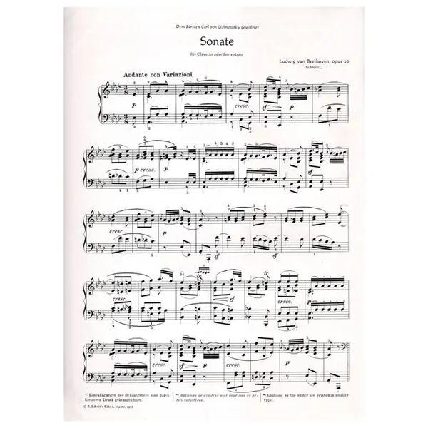 Sonate As-Dur - Op.26 (Marche Funebre)