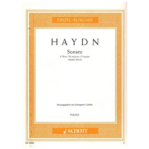 Sonate F-Dur  - Hob.XVI:23