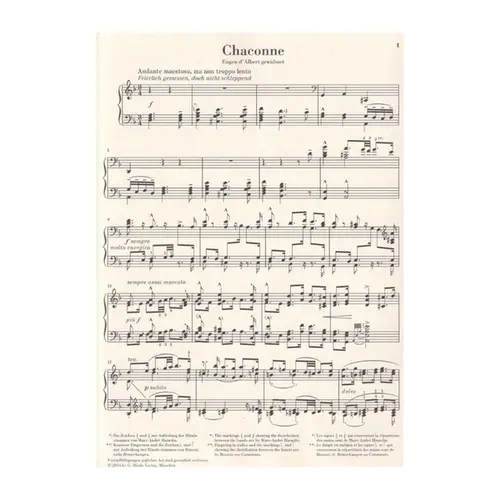 Chaconne From Partita Nr.2 In D Minor (Arrangement For Piano)