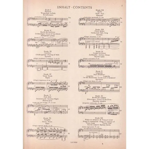 12 Etudes D´Execution Transcendante - Op.11