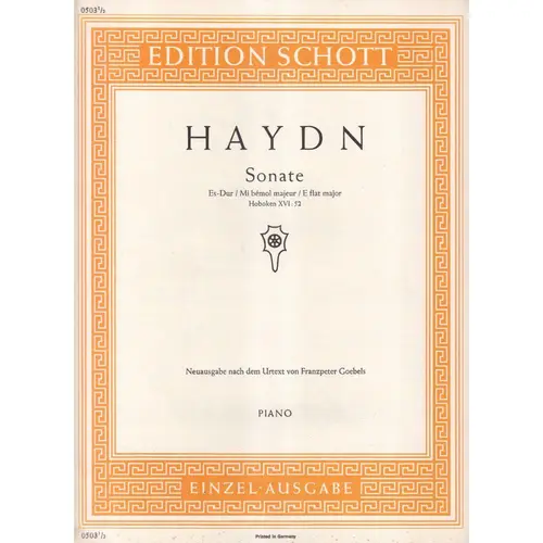 Sonate Es-Dur - Hob.Xvi:52