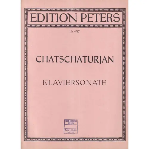 Klaviersonate - Edição Antiga