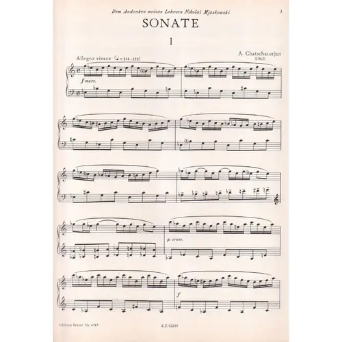 Klaviersonate - Edição Antiga