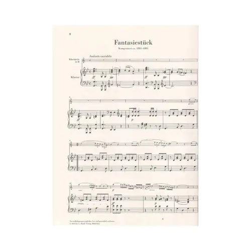 Fantasy Piece G Minor - Urtext