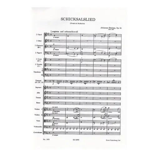 Song Of Destiny For Chorus And Orchestra Op.54
