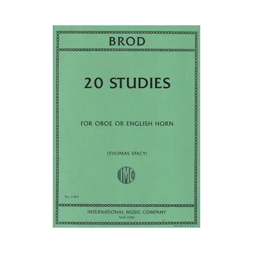 20 Studies For Oboe Or English Horn
