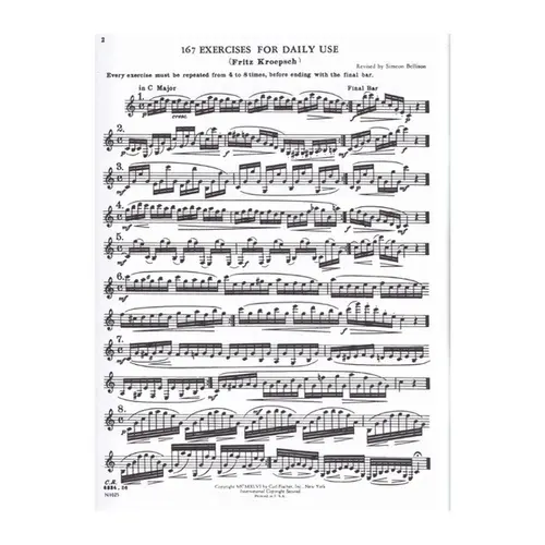 416 Progressive Daily Studies For The Clarinet - Vol. 1
