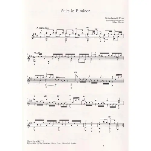 Two Suites For Solo Guitar