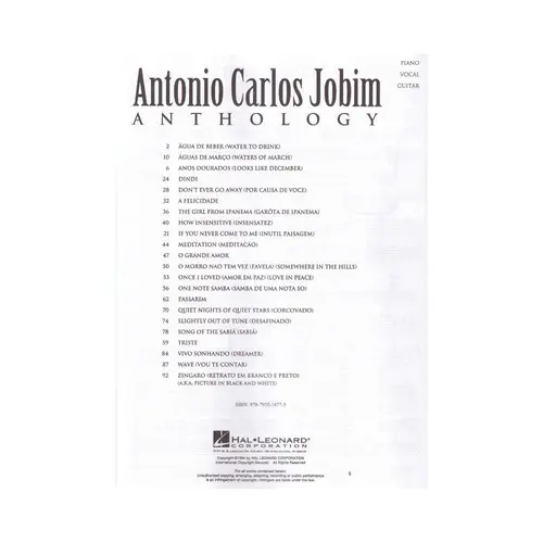 Antonio Carlos Jobim Anthology