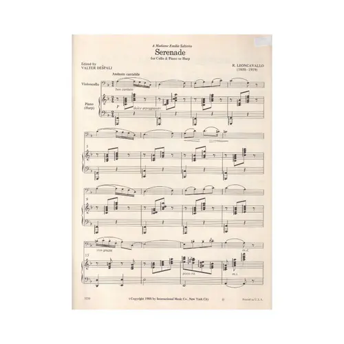 Serenade For Cello
