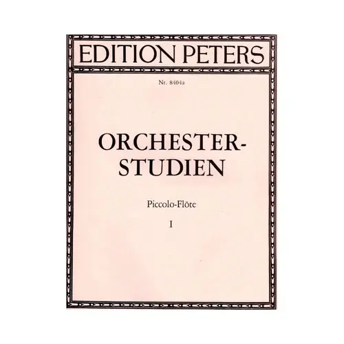 Orchester-Studien - Piccolo-Flote - Vol.1 - Edição Antiga