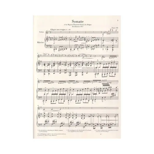 Sonate Nr.2 E-Moll Op. 108 Fur Violine Und Klavier