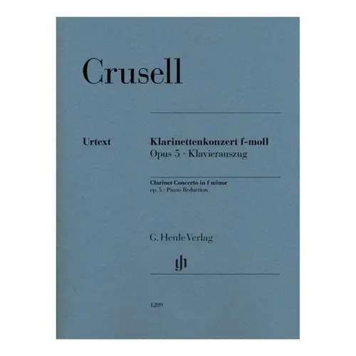 Clarinet Concerto For F Minor Op.5 - Piano Reduction