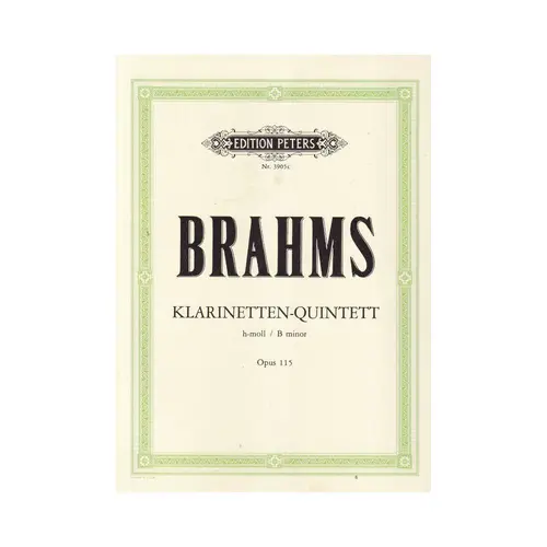 Klarinetten-Quintett H Moll - Op.115 (Parts)
