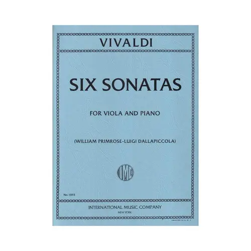 Six Sonatas For Viola