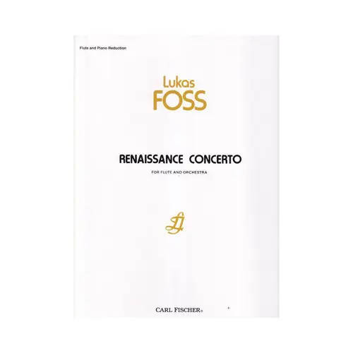 Renaissance Concerto For Flute And Orchestra (Flute And Piano)