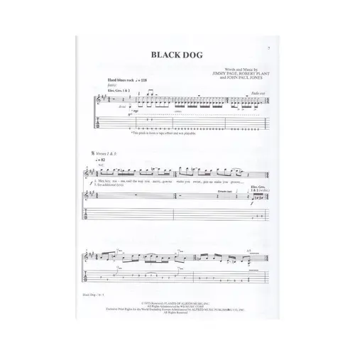Led Zeppelin: IV Platinum Album Edition - Authentic Guitar TAB Book