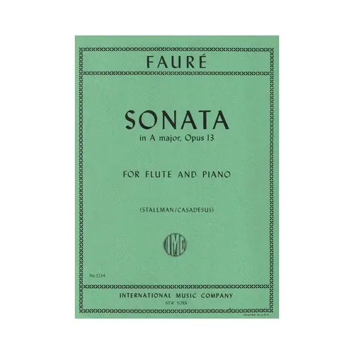 Sonata In A Major For Flute And Piano - Op.13