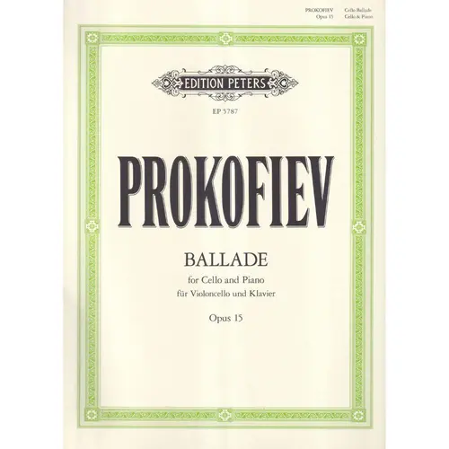 Ballade for Violoncello and piano - Op.15