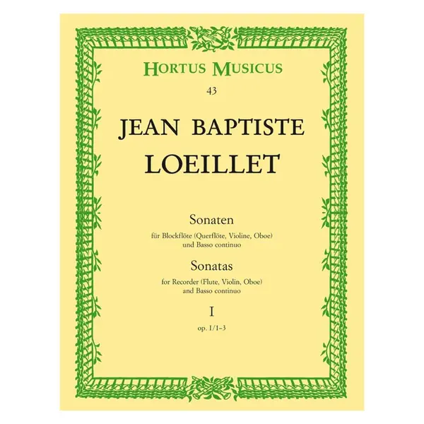 Sonatas For Recorder - Vol.1 - Op. 1/1-3