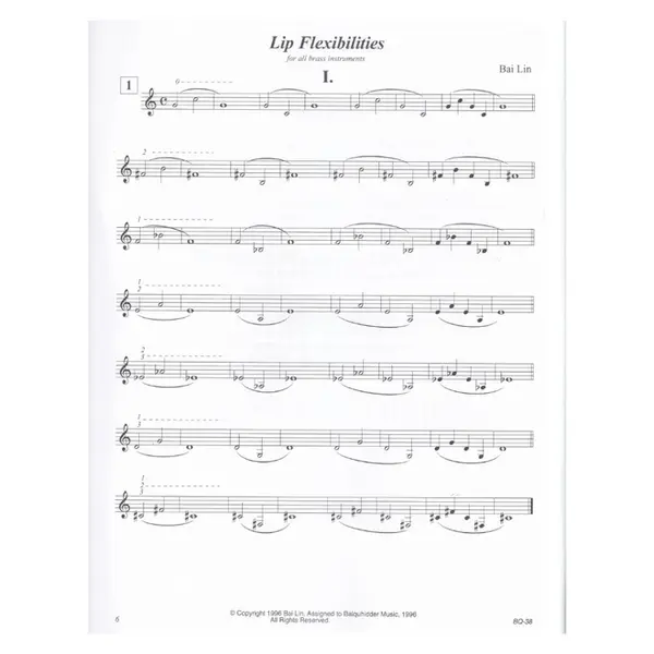 Lip Flexibilities For All Brass Instrument