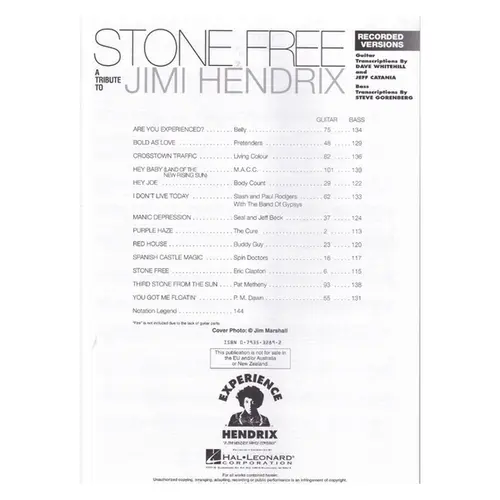 Stone Free - A Tribute To Jimi Hendrix