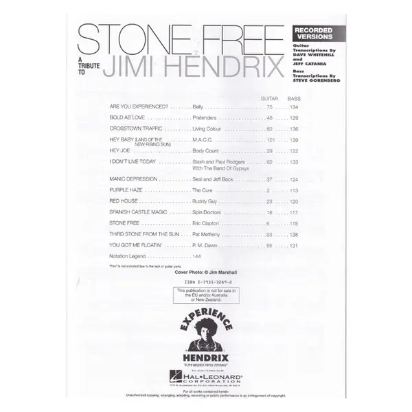 Stone Free - A Tribute To Jimi Hendrix