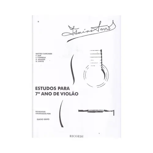 Estudos para 7º ano de violão