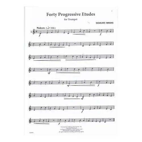 Forty Progressive Etudes For Trumpet