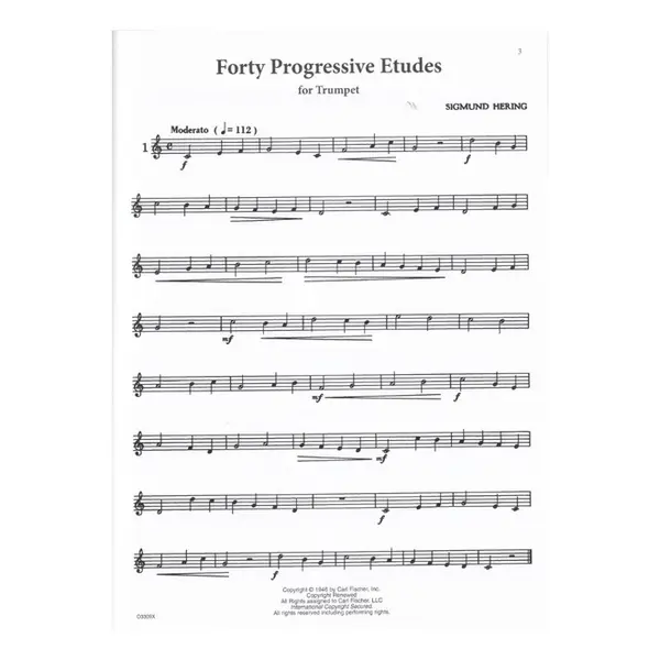 Forty Progressive Etudes For Trumpet