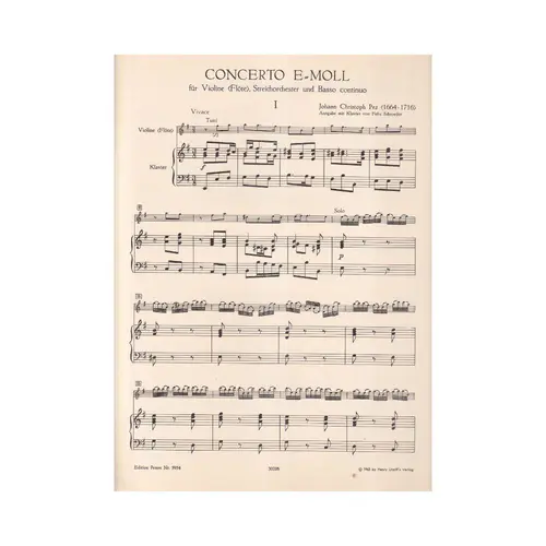 Concerto E Moll