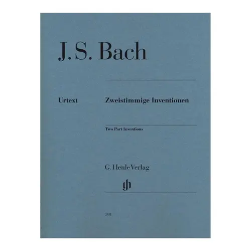 Invenções A Duas Vozes para piano de Johann Sebastian Bach - Henle