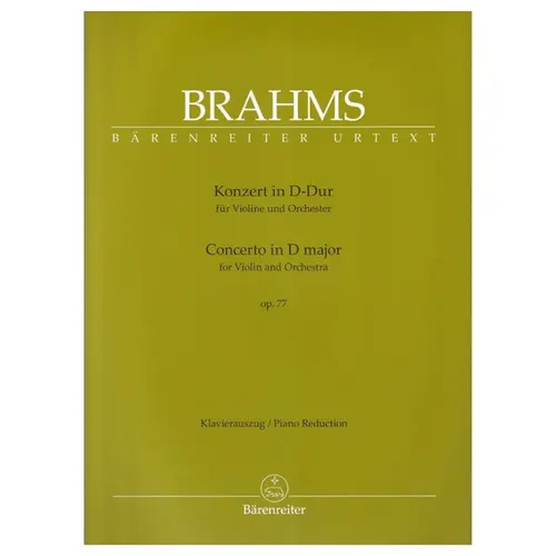 Concerto for violin and orchestra in D major op. 77- piano reduction