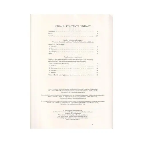 Works For Violoncello And Piano