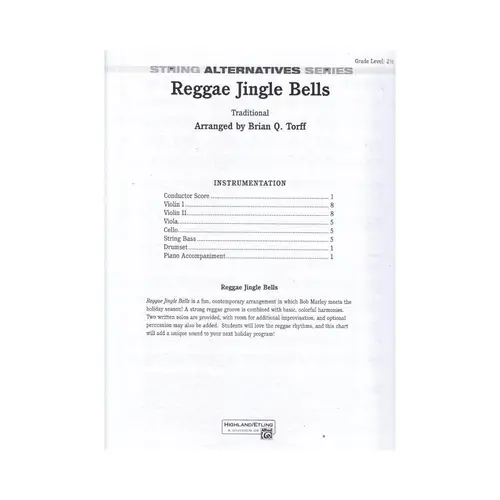 Reggae Jingle Bells - Tradicional - Strings (Score+Parts)