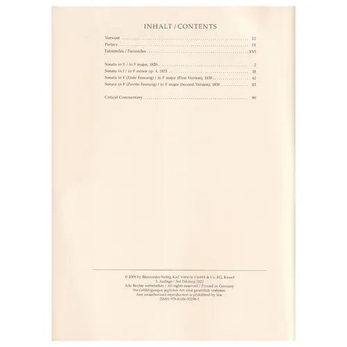 Sonatas for Violin and Piano