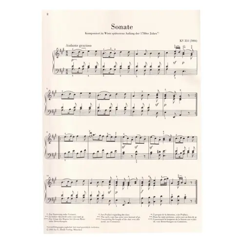 Piano Sonata in A major Kv 331 (Alla Turca)