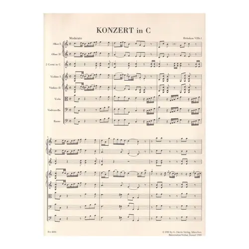 Concerto in C major for violoncello and orchestra Hob.VIIb:1 (Full Score)