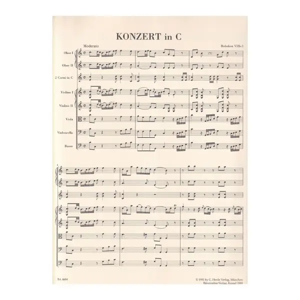 Concerto in C major for violoncello and orchestra Hob.VIIb:1 (Full Score)