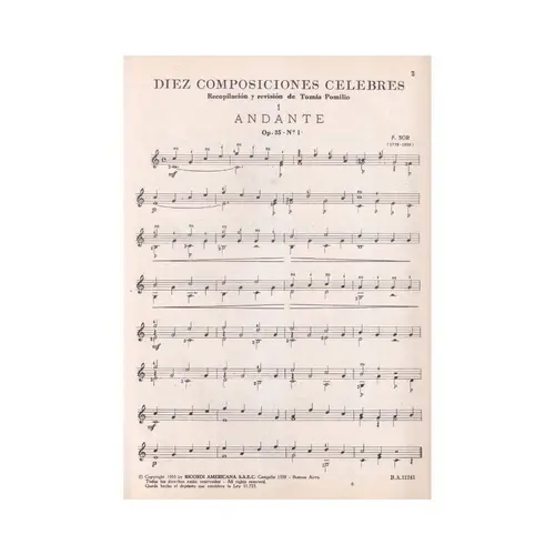 10 Composiciones Celebres - Vol.1 - Exemplar Antigo