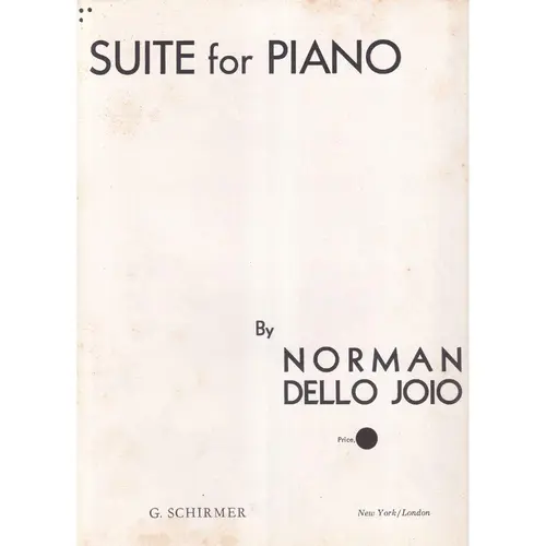 Suite For Piano  (Edição Antiga)