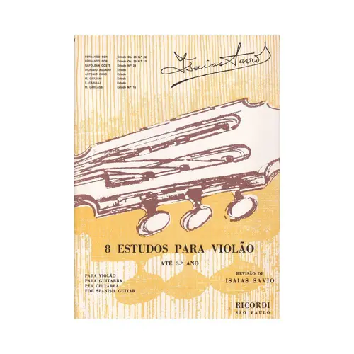 8 Estudos Para Violão  (Edição Antiga)