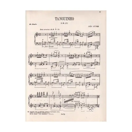 Tanguinho para piano