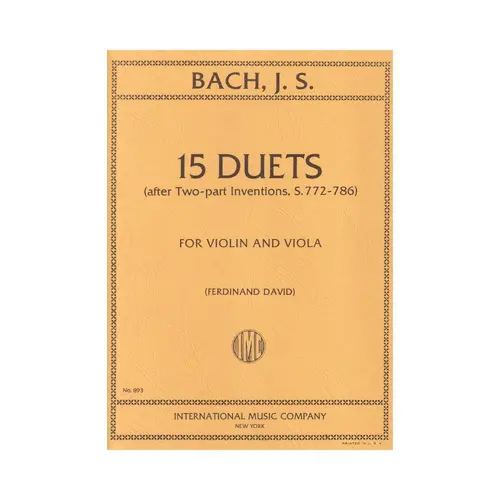 15 Duets (After Two-Part Inv-S.772 - 786)