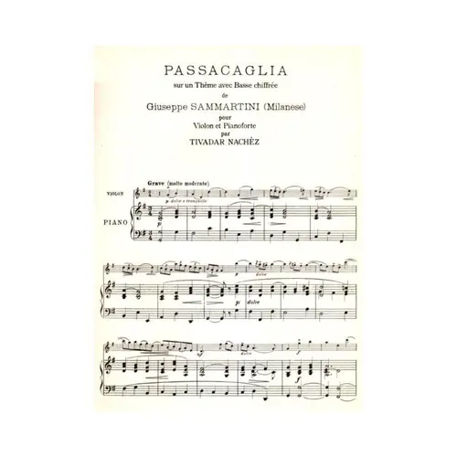 Passacaglia - violine und piano